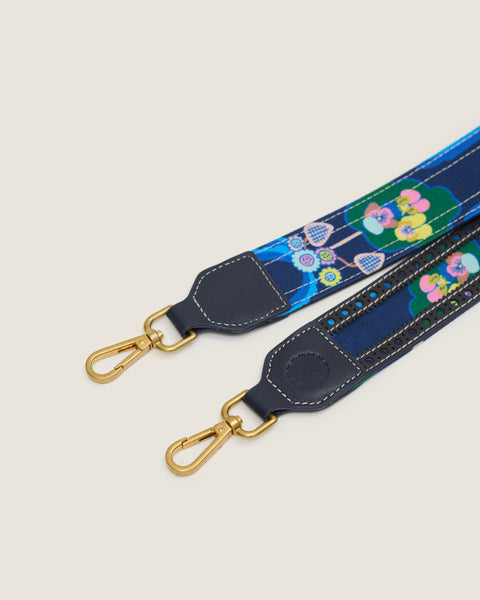 Shoulder Strap (Leather) - Violets & Radicchio