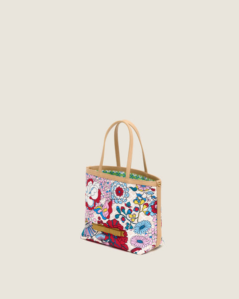 Mini Nina (Leather) - Mandi Bunga White