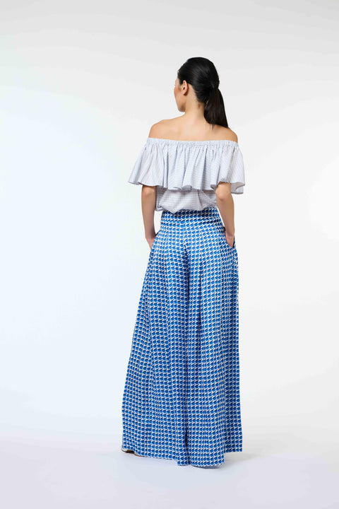 Flair Pants - Mandi Blue