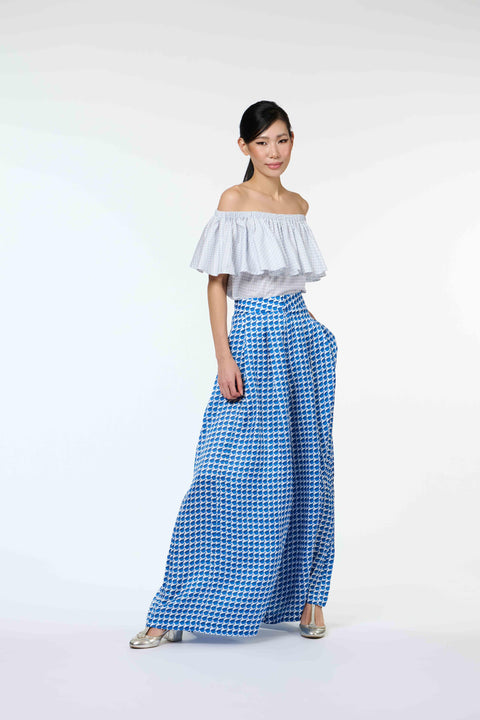 Flair Pants - Mandi Blue