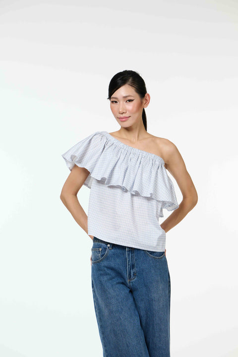 Half Moon Top - Sila Duduk Blue