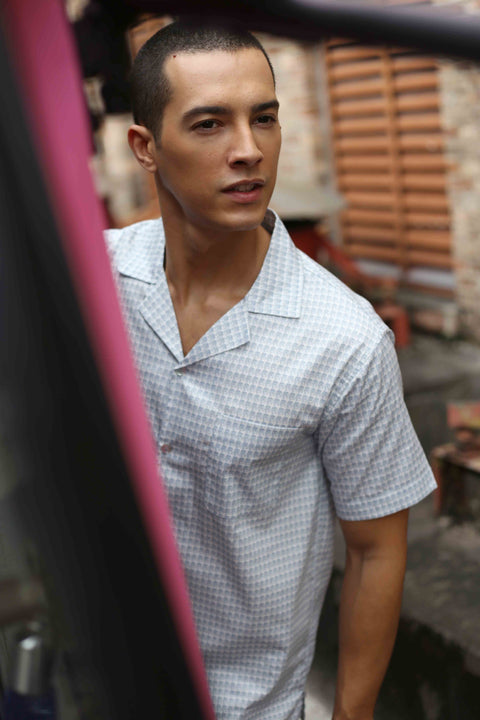 Men's Shirt - Sila Duduk Blue