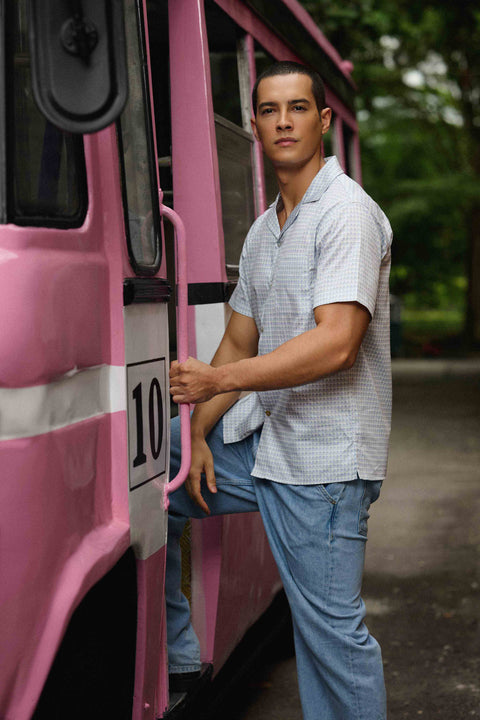 Men's Shirt - Sila Duduk Blue