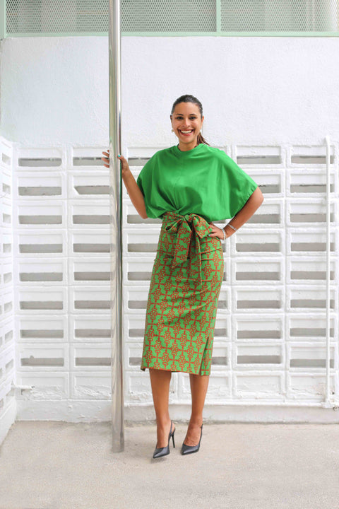 T-Shirt Dress - Crepe Ginger Coconut