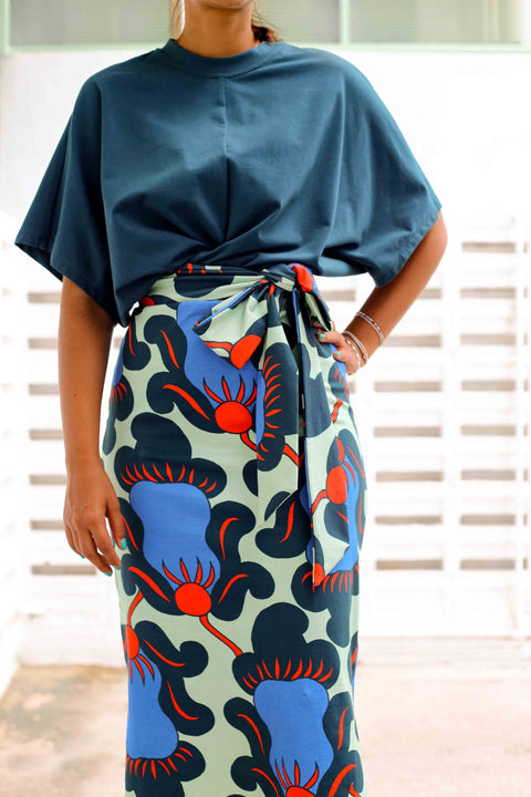 T-Shirt Dress - Breadfruit Forest Green