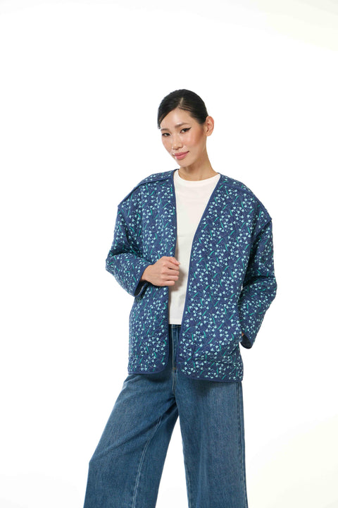 Reversible Vest - Dancing Lady Cobalt