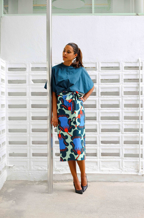 T-Shirt Dress - Breadfruit Forest Green