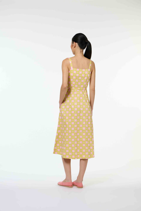 Zuzu Dress - Tapau Tile Lemons