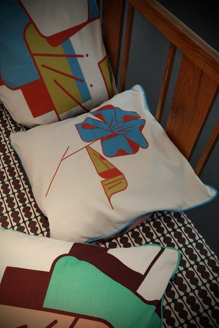 Cushion cover heaven lotus blue - Nala x JEF