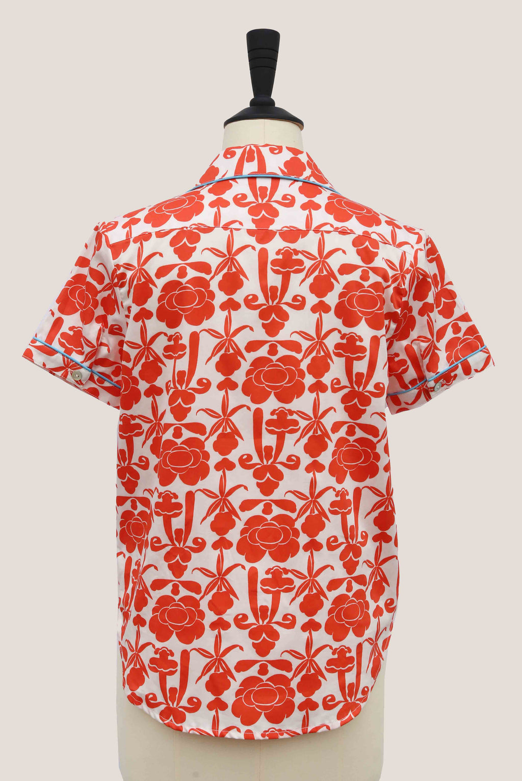 Classic Ladies Shirt - Lan Hua, Red With Love