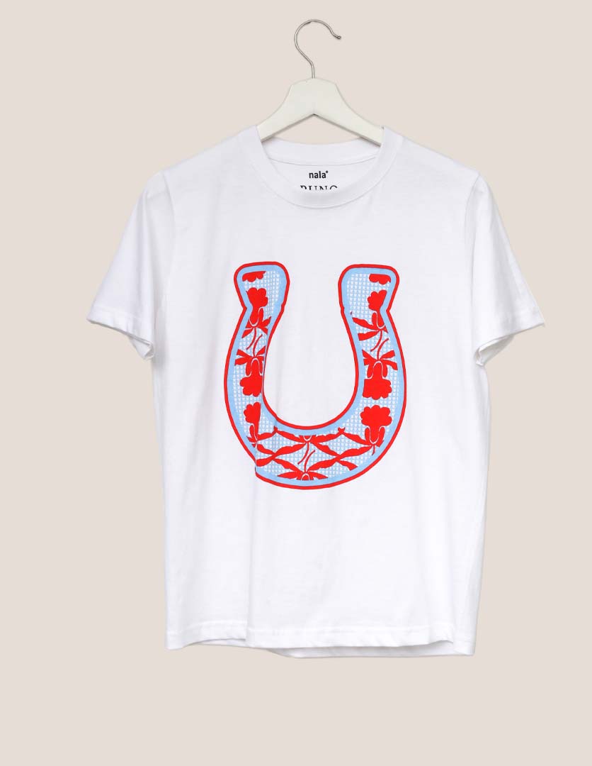 Horseshoe T-Shirt-Blue
