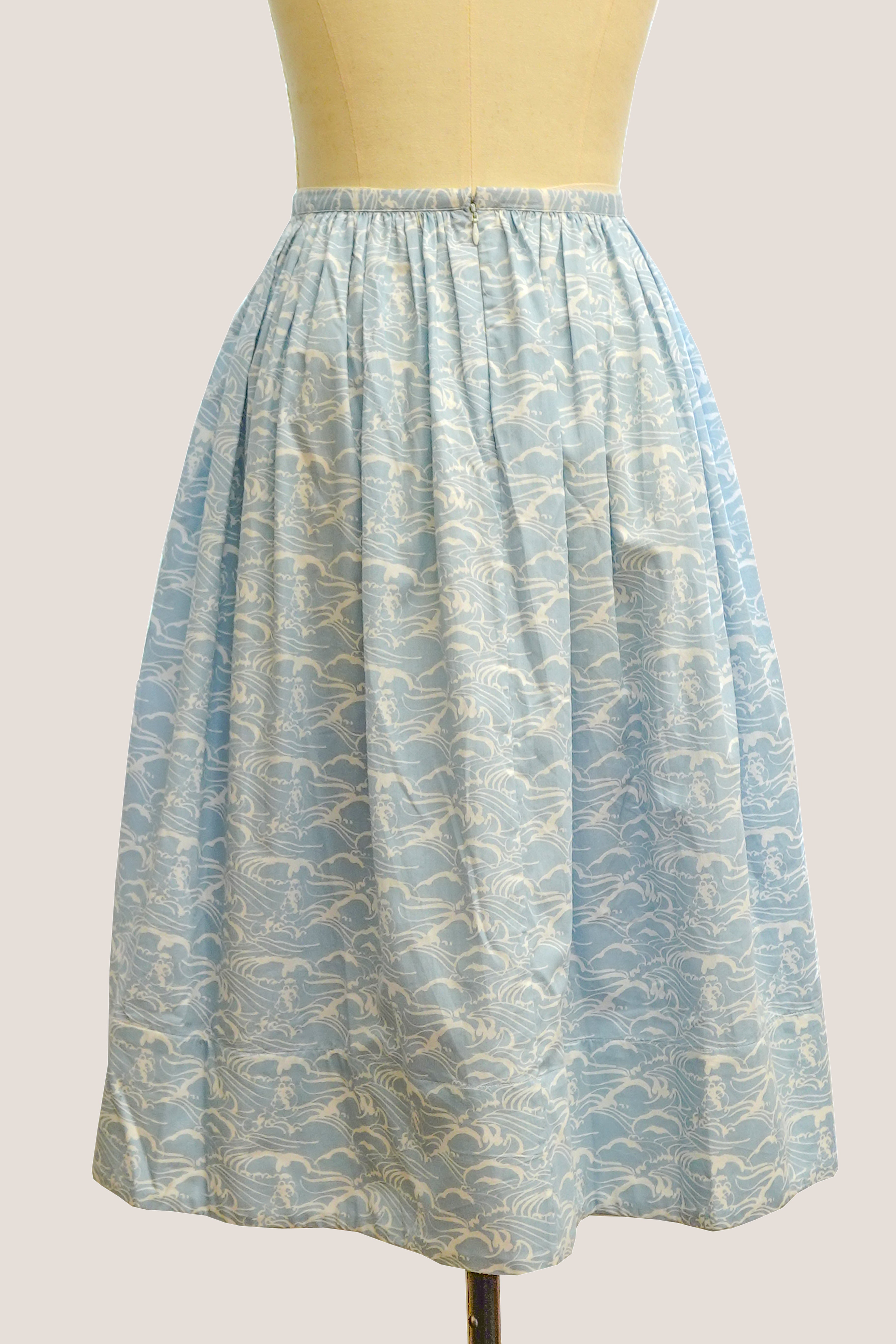 Pleated Knee Length Skirt - Kawaii Hawaii