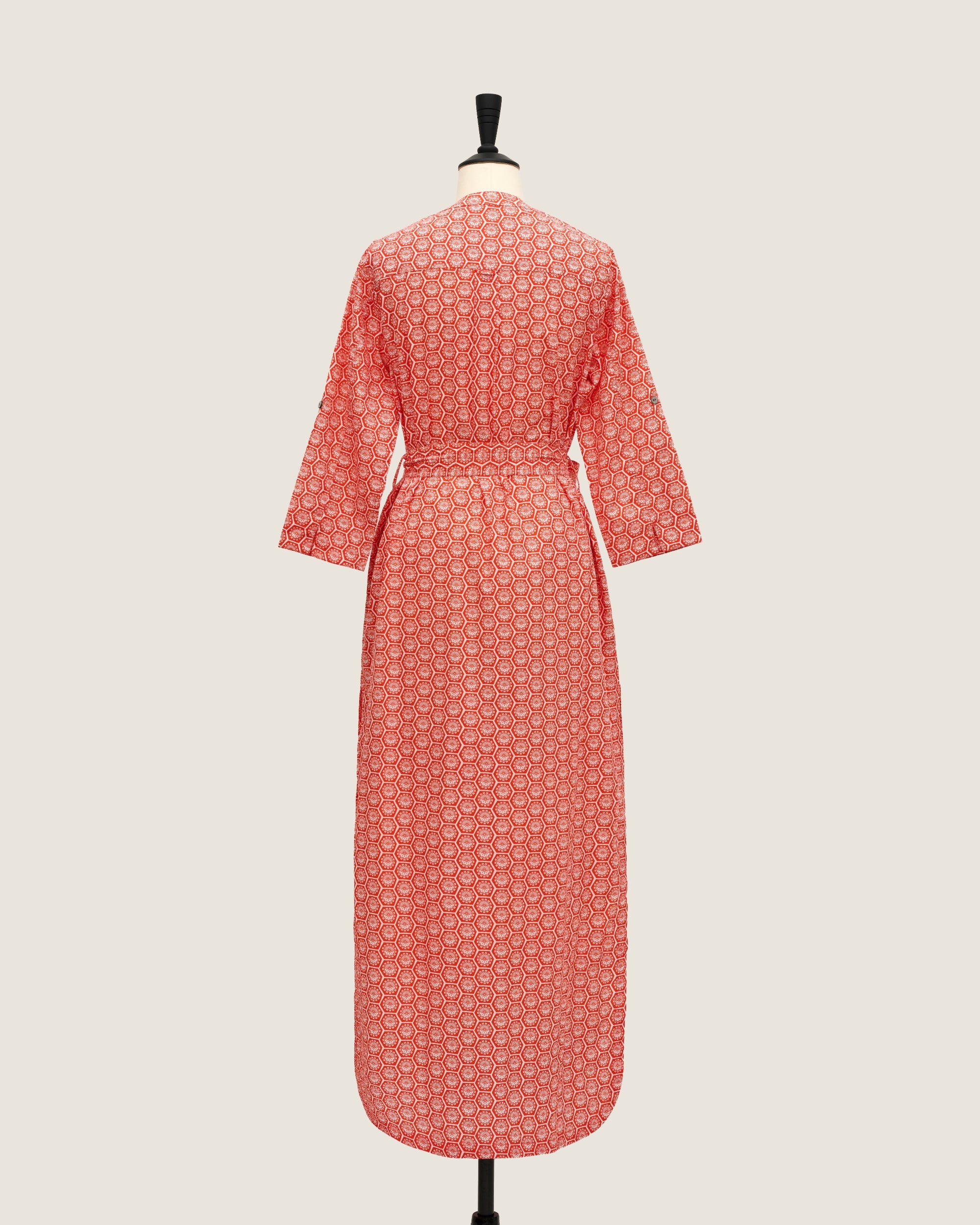 Original Long Shirt Dress - Willow Wishes Dandelion Red