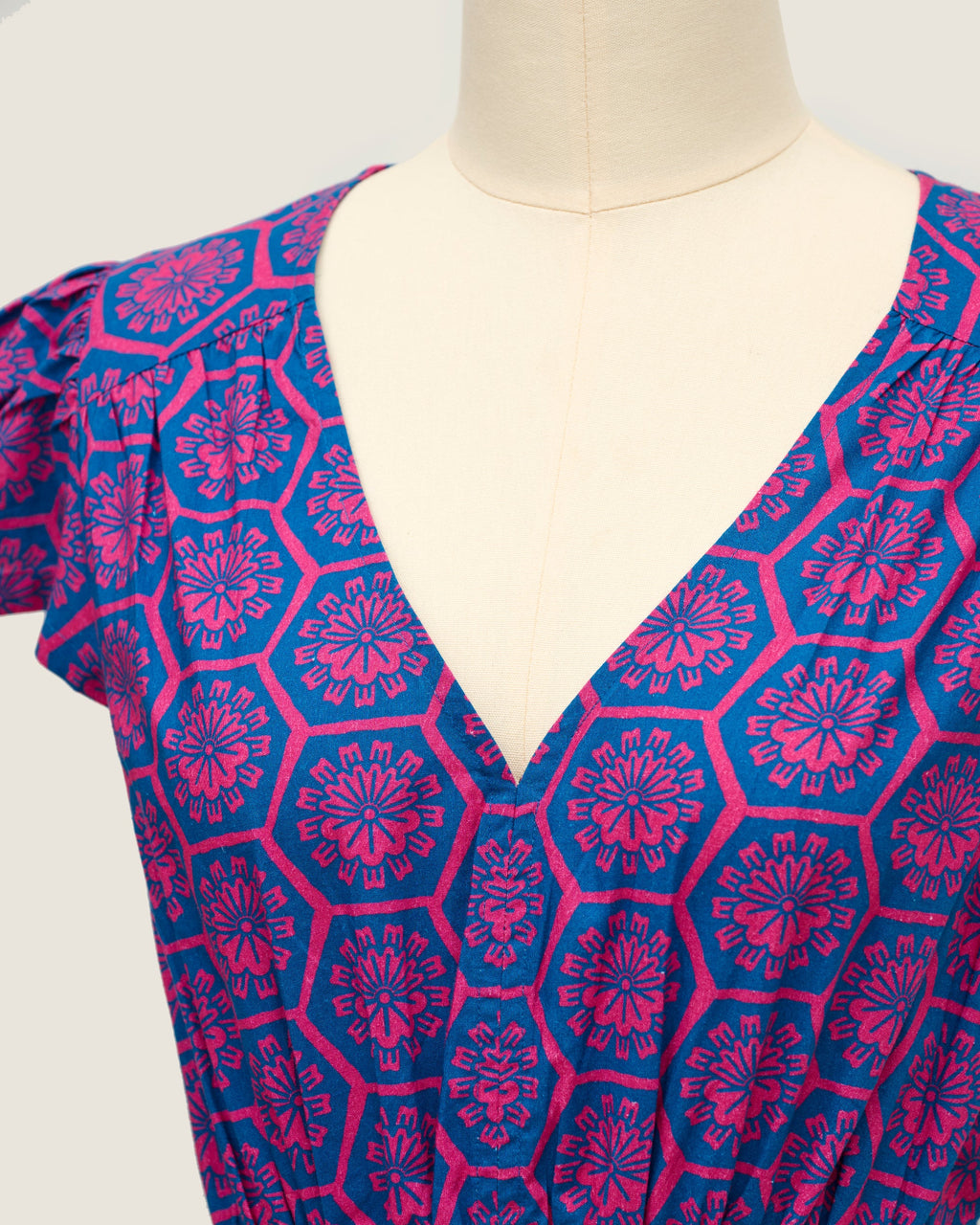 Polo Dress - Willow Wishes Dandelion Blue