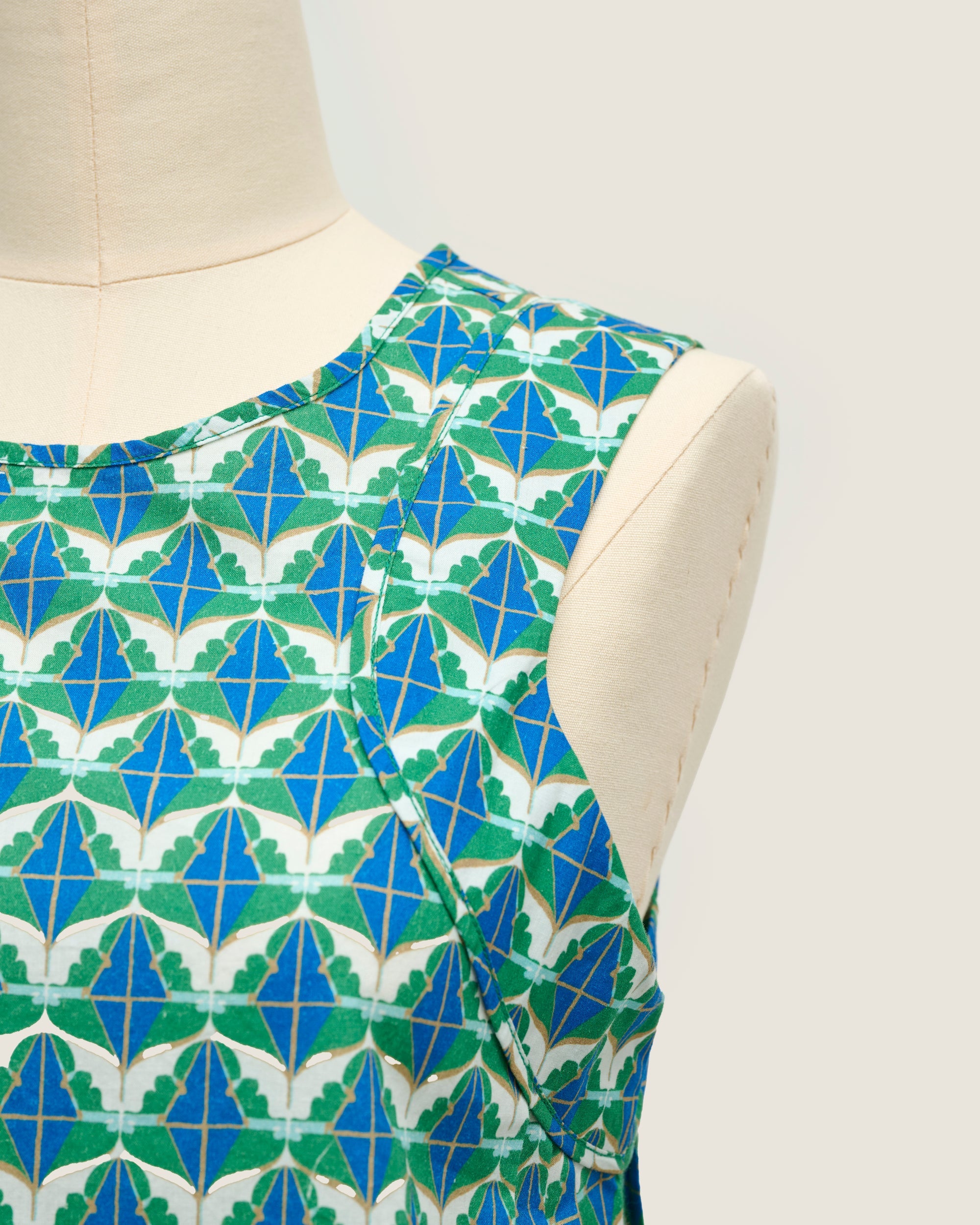 Crispy Top - Diamond & Flower Blue