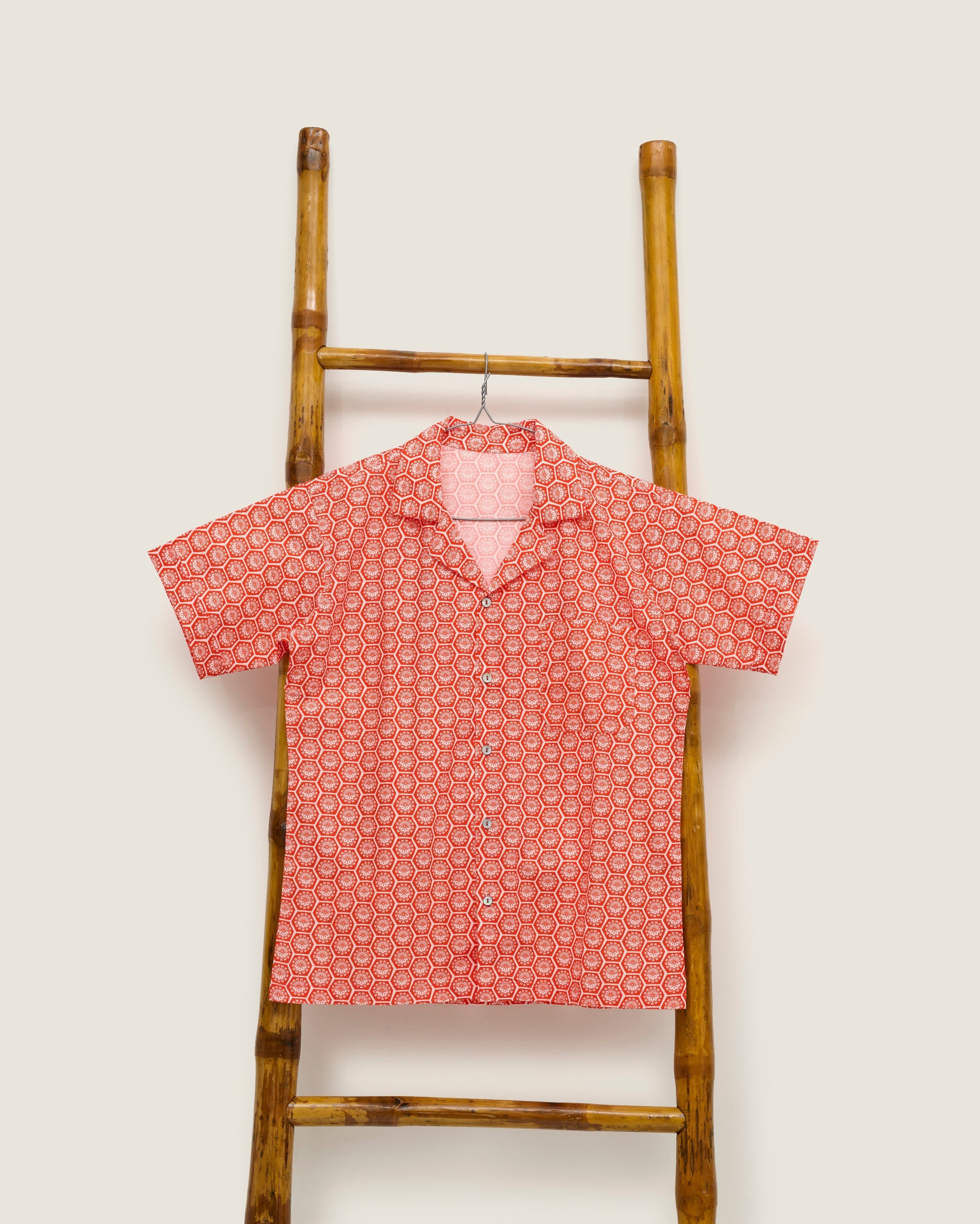 Men's Shirt - Willow Wishes Dandelion Red