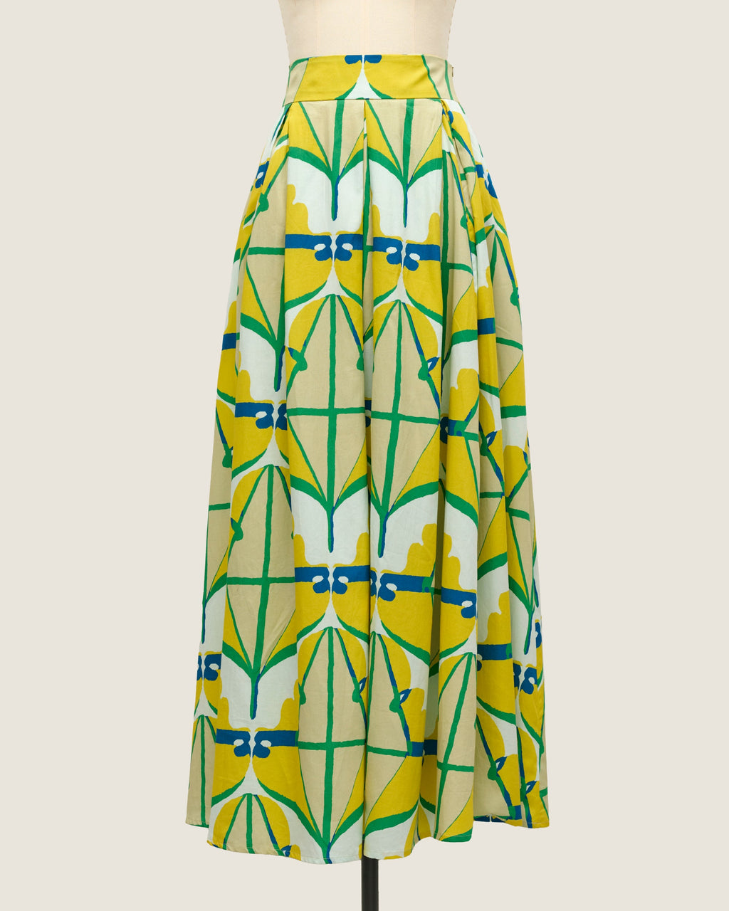 Maxi Skirt - Diamond & Flower Yellow