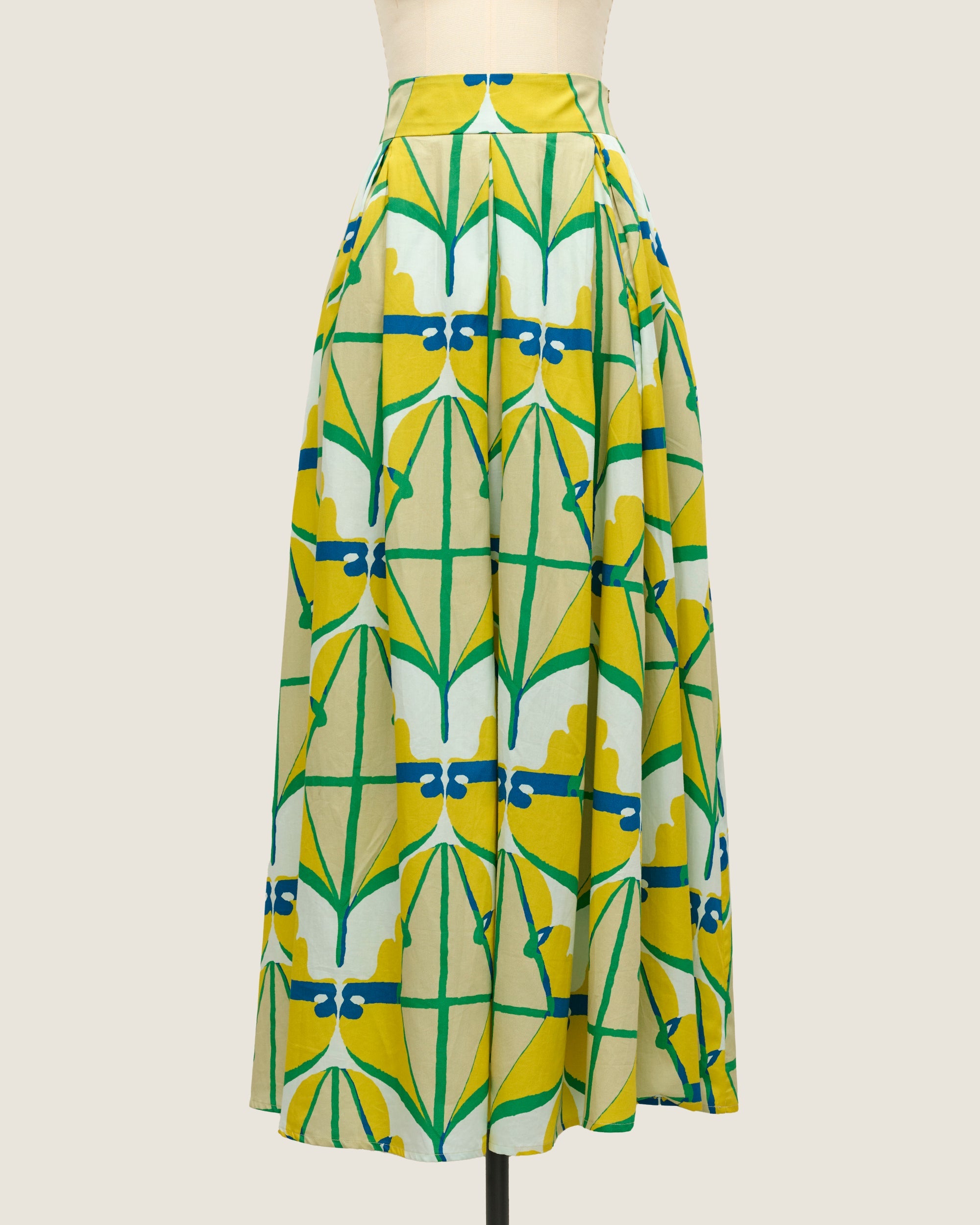 Maxi Skirt - Diamond & Flower Yellow