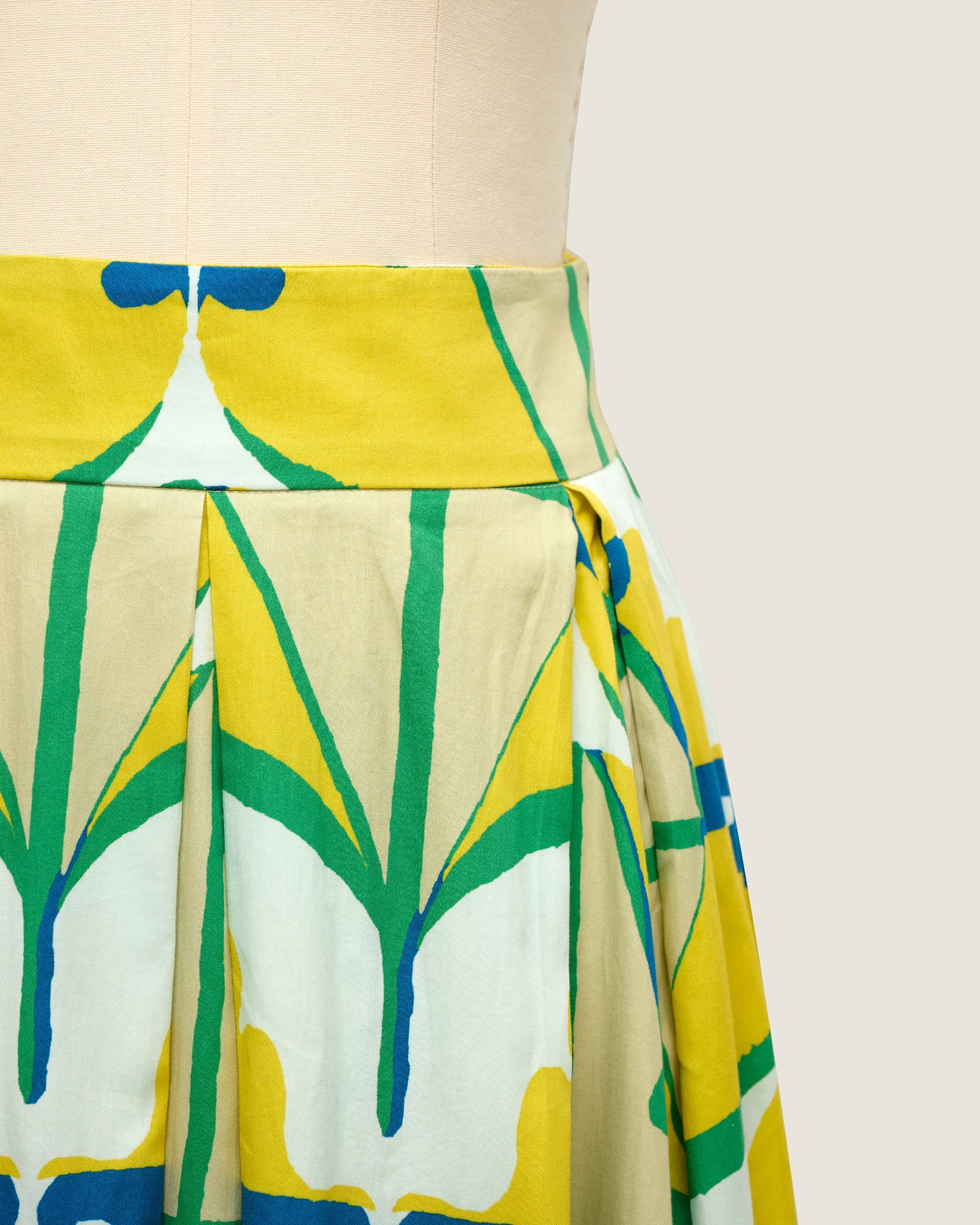 Maxi Skirt - Diamond & Flower Yellow