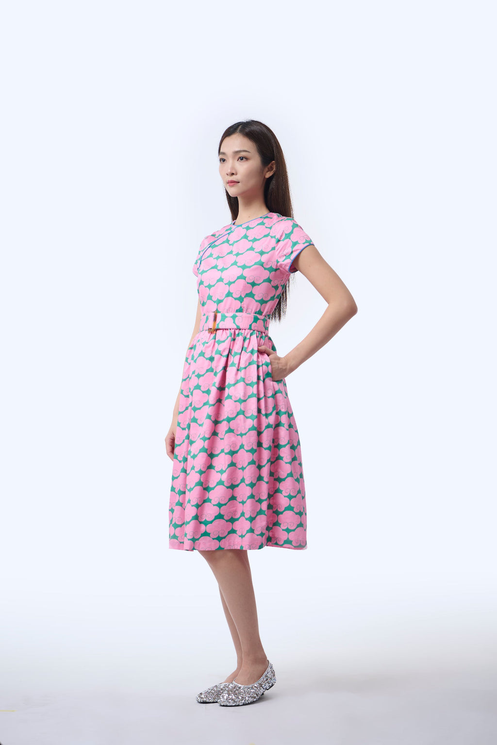 Flair Cheongsam  - Cloud 9 Pink