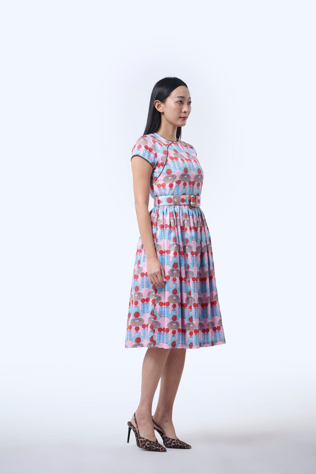 Flair Cheongsam  - Crystal Blossom Pink