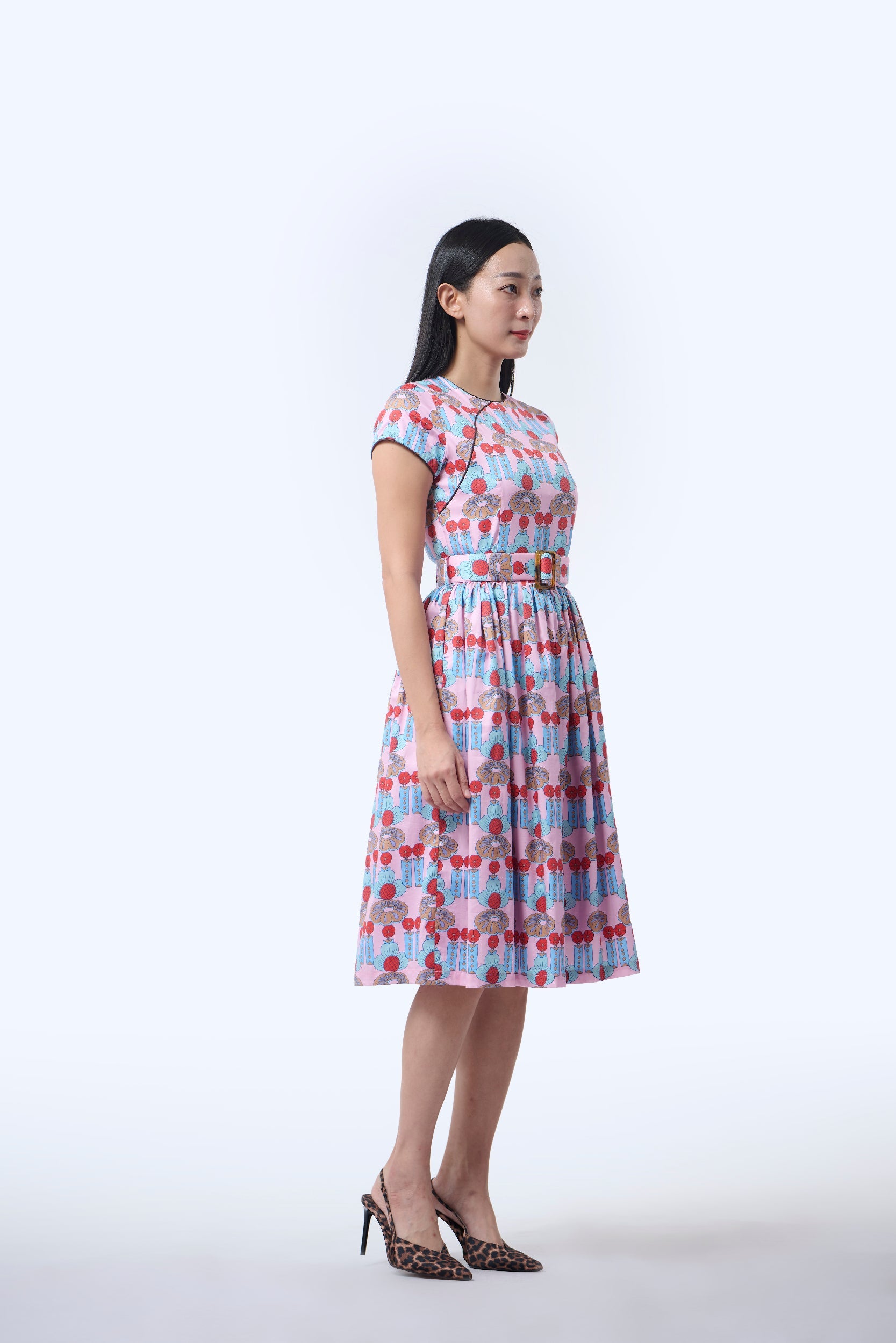 Flair Cheongsam  - Crystal Blossom Pink