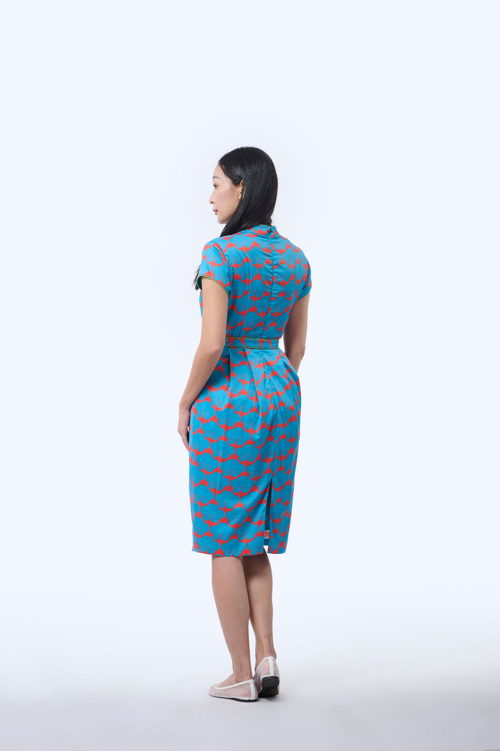 Tulip Cheongsam  - Cloud 9 Blue
