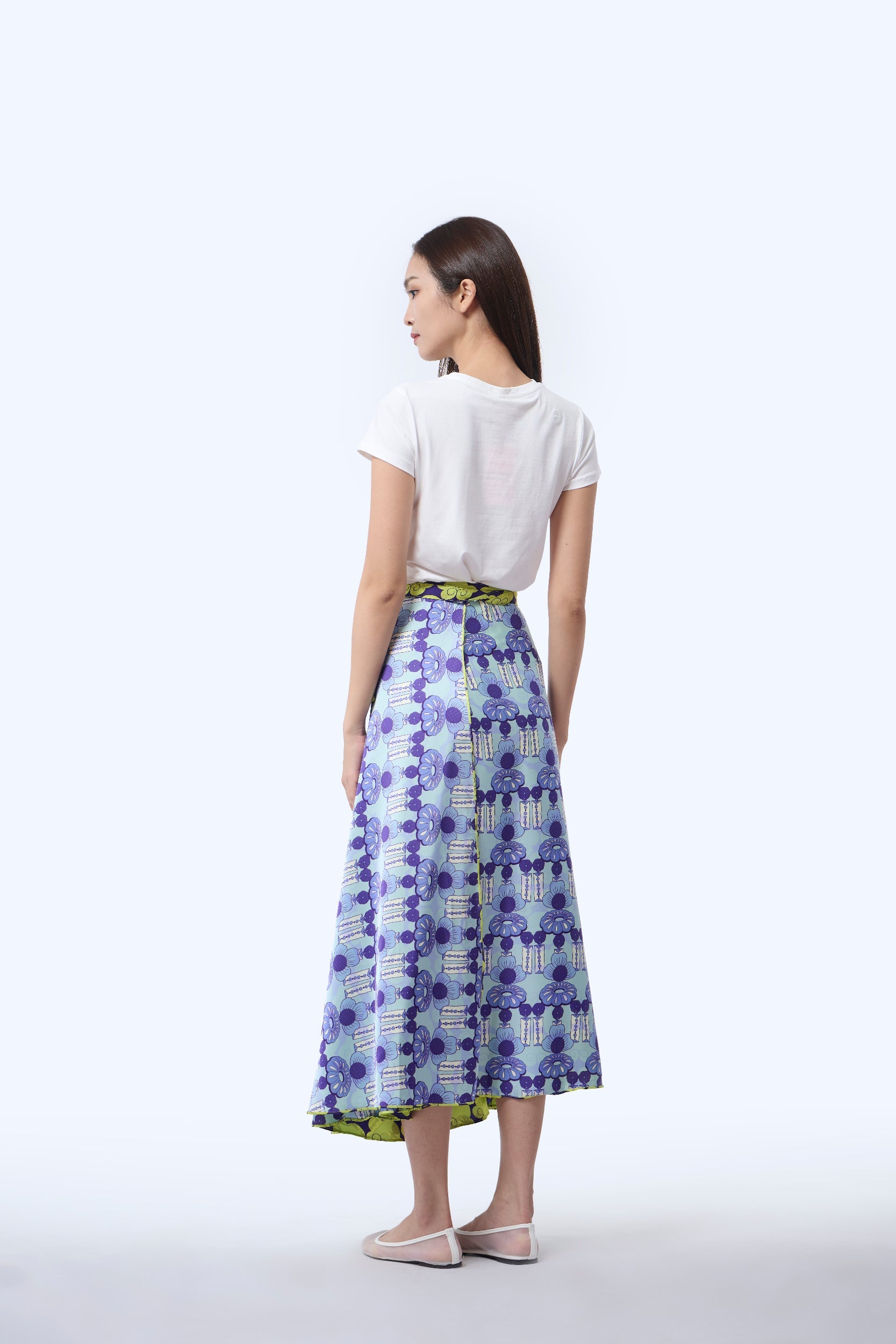 Reversible Wrap Skirt  - Cloud 9 Yellow