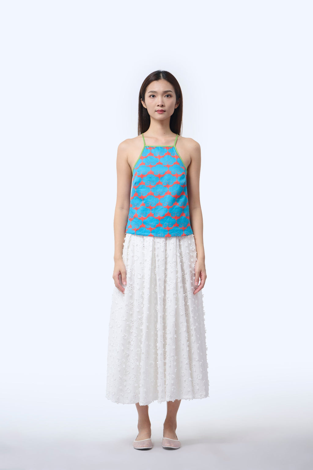 Chinese Bustier  - Cloud 9 Blue