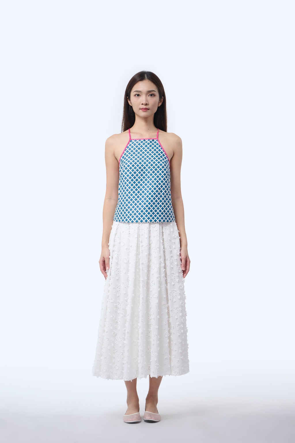 Chinese Bustier - Love Lace II Blue