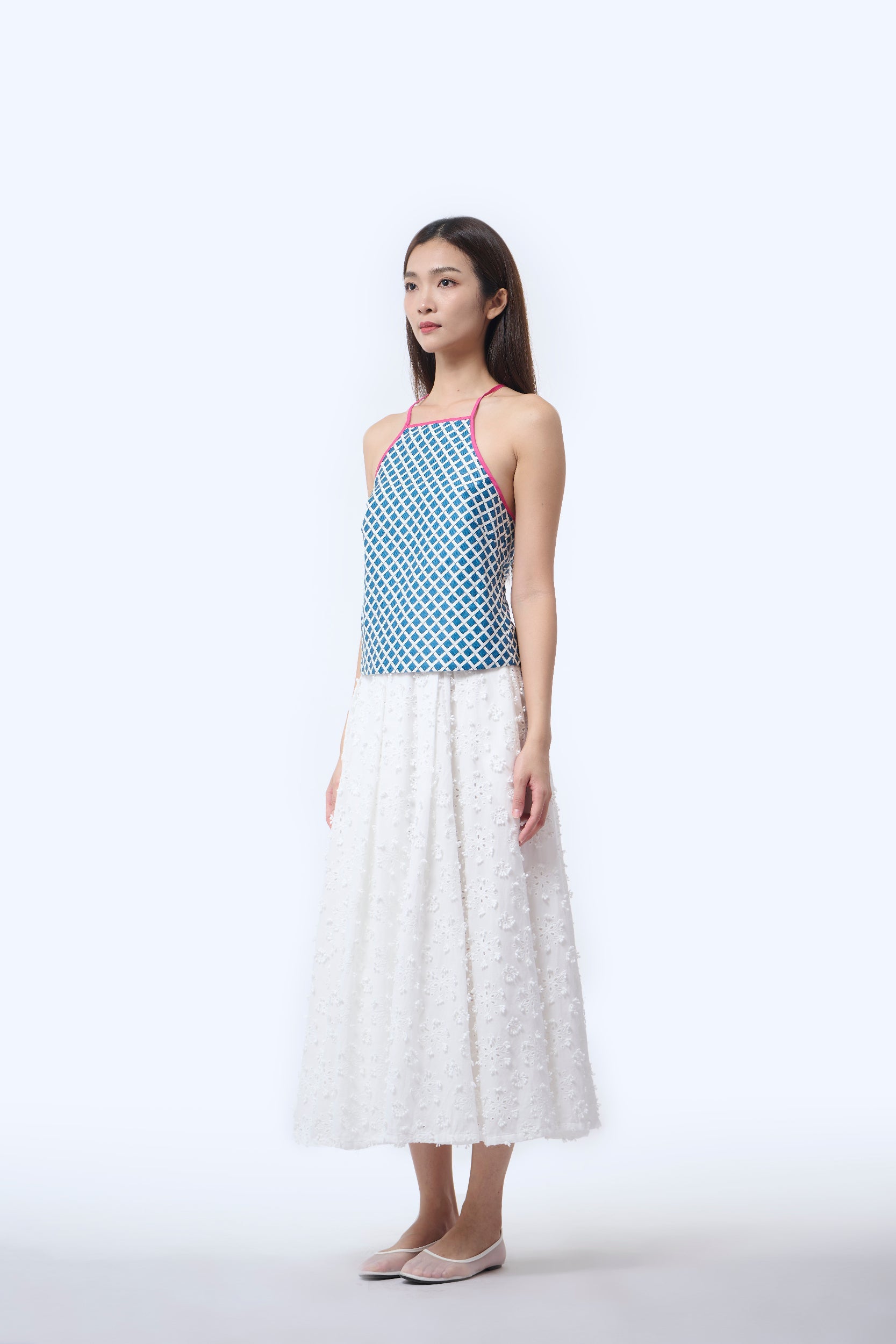 Chinese Bustier - Love Lace II Blue