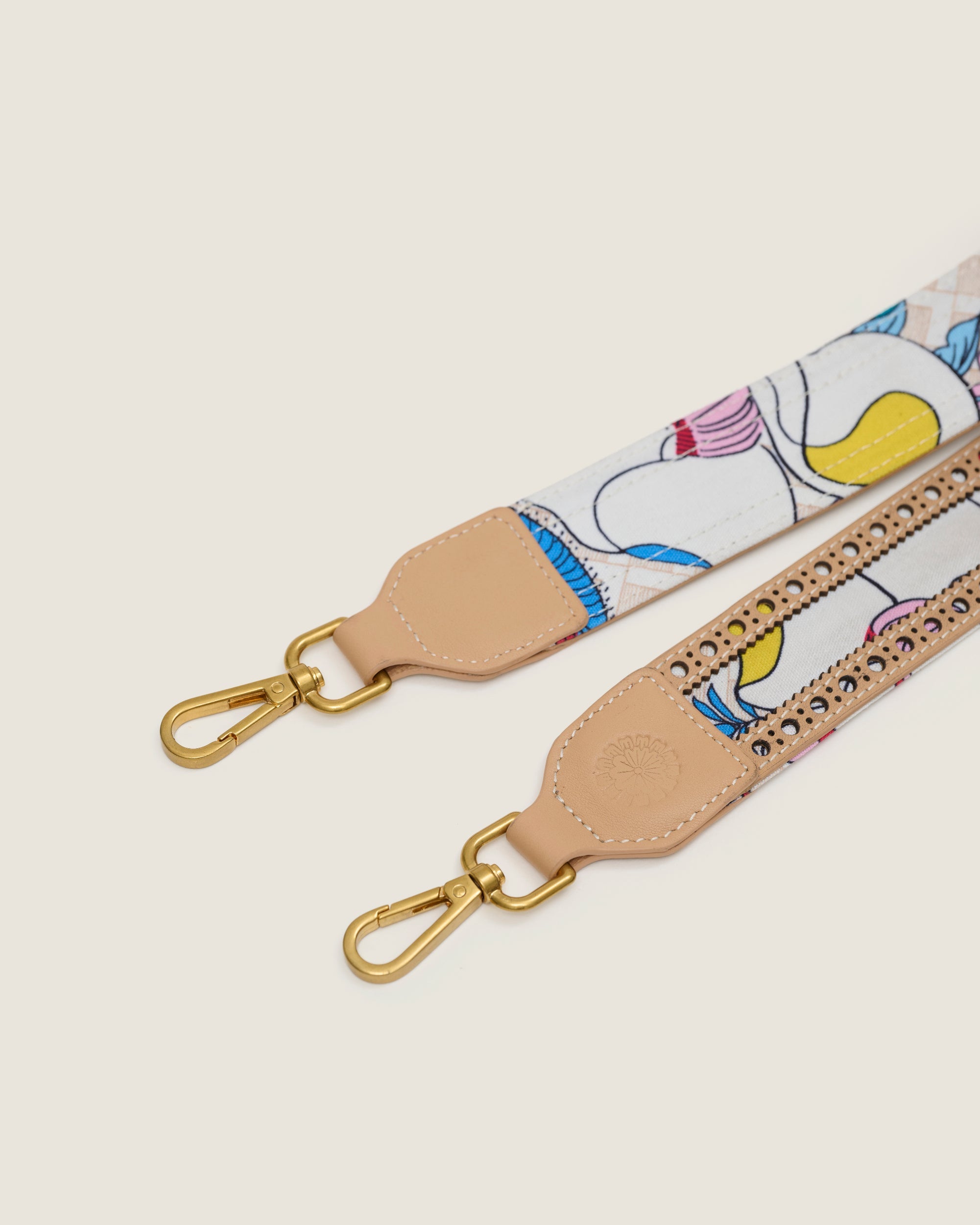 Shoulder Strap (Leather) - Mandi Bunga White