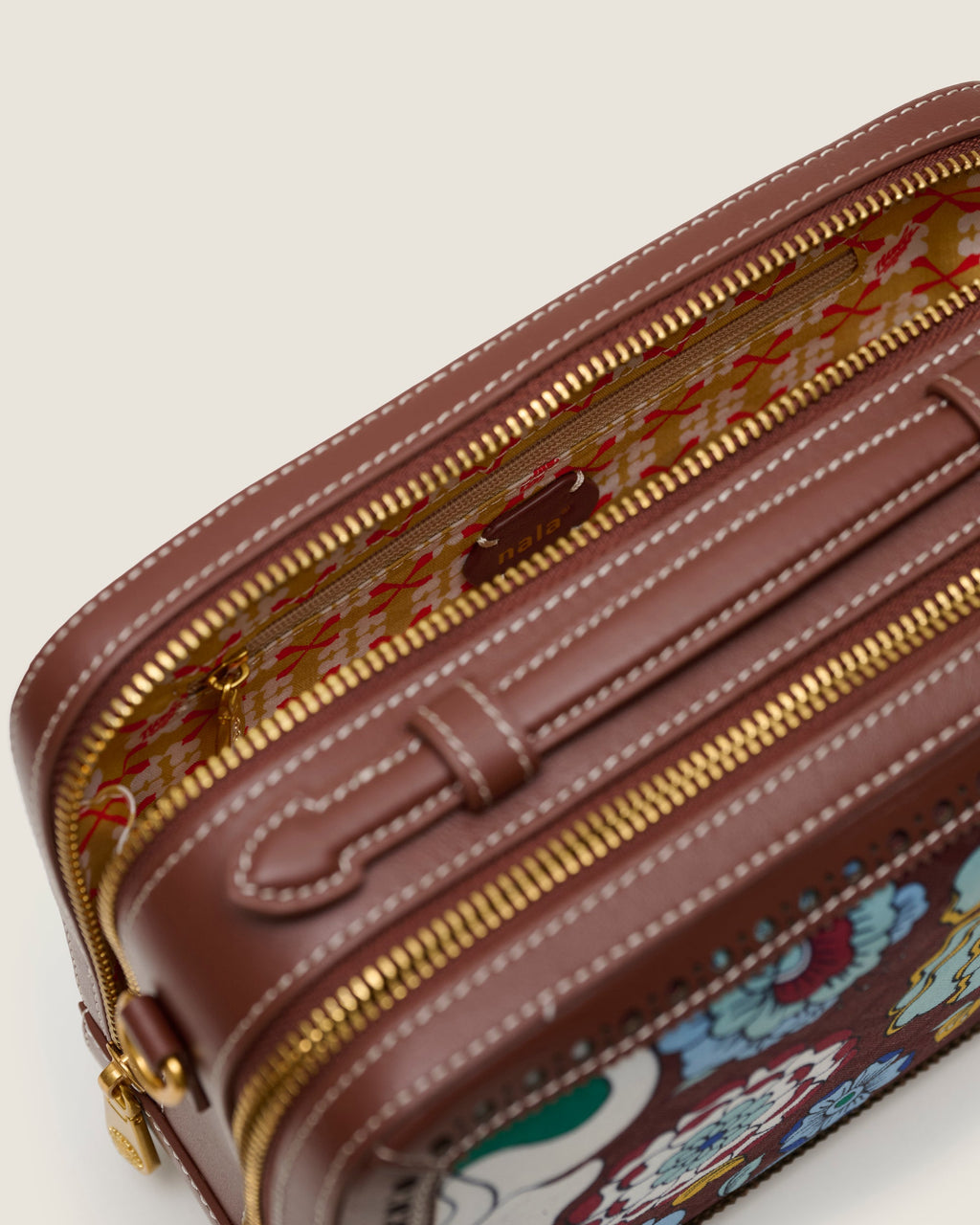 Box Bag (Leather) - Mandi Bunga Chocolate