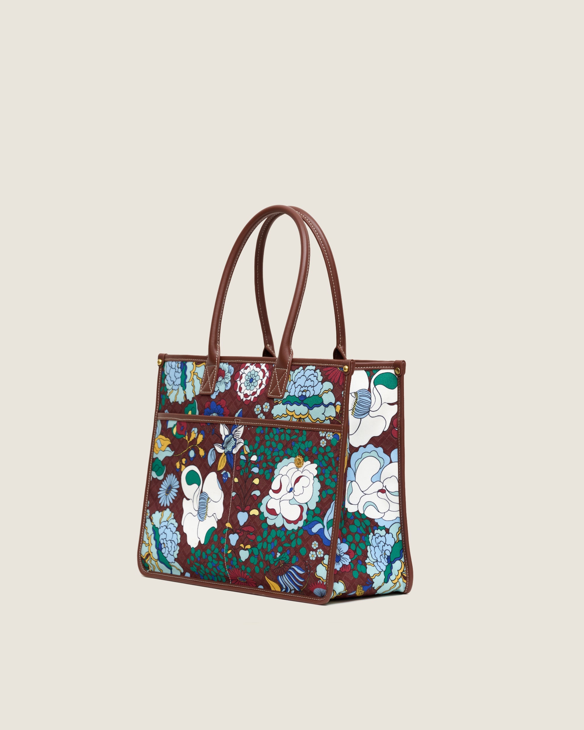 Large Farah (Leather) - Mandi Bunga Chocolate