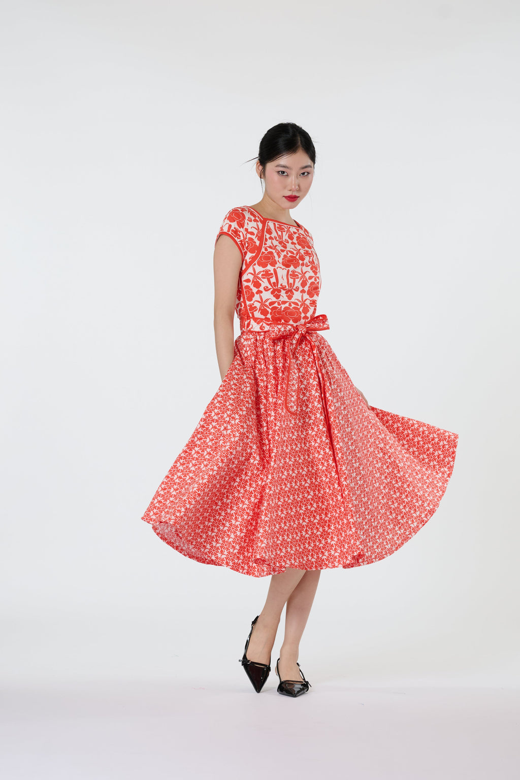 Boatneck Cheongsam - Singapore Soul