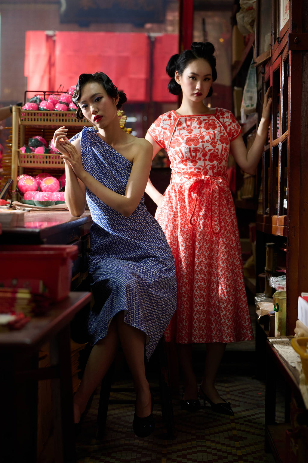 Boatneck Cheongsam - Singapore Soul