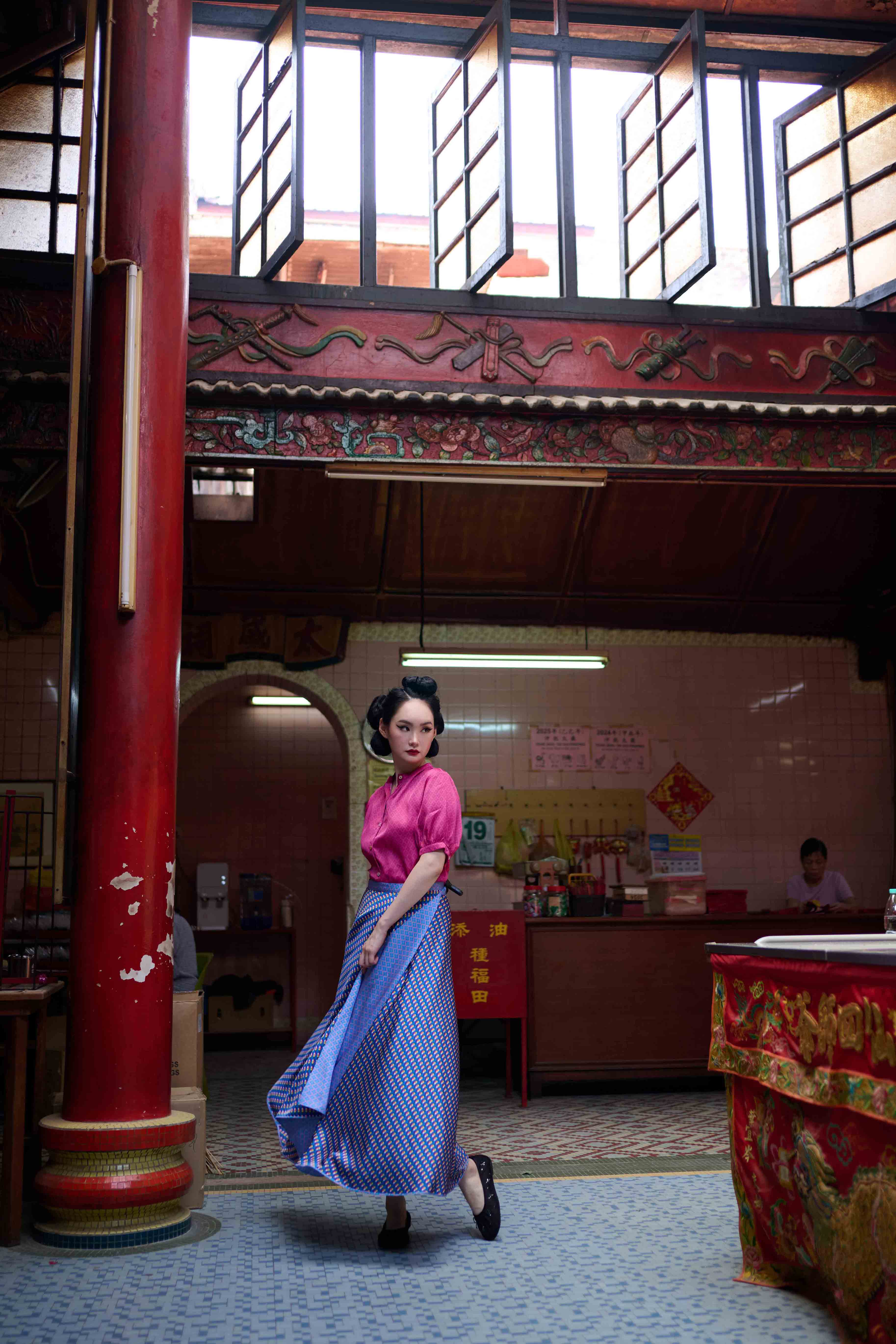 Wrap Skirt (Reversible) - Sharp In Style Baby Blue