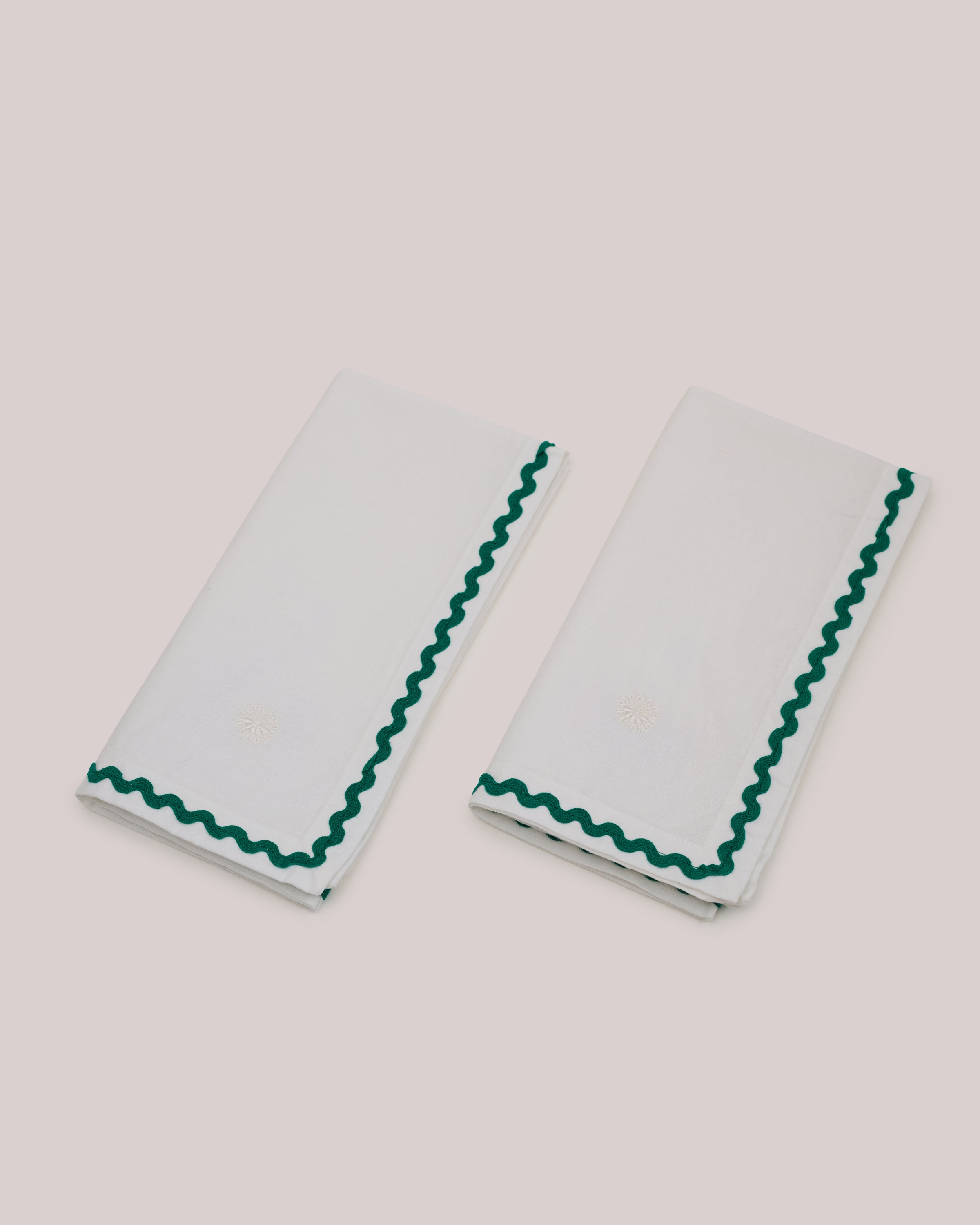 Napkin - Green Ribbon