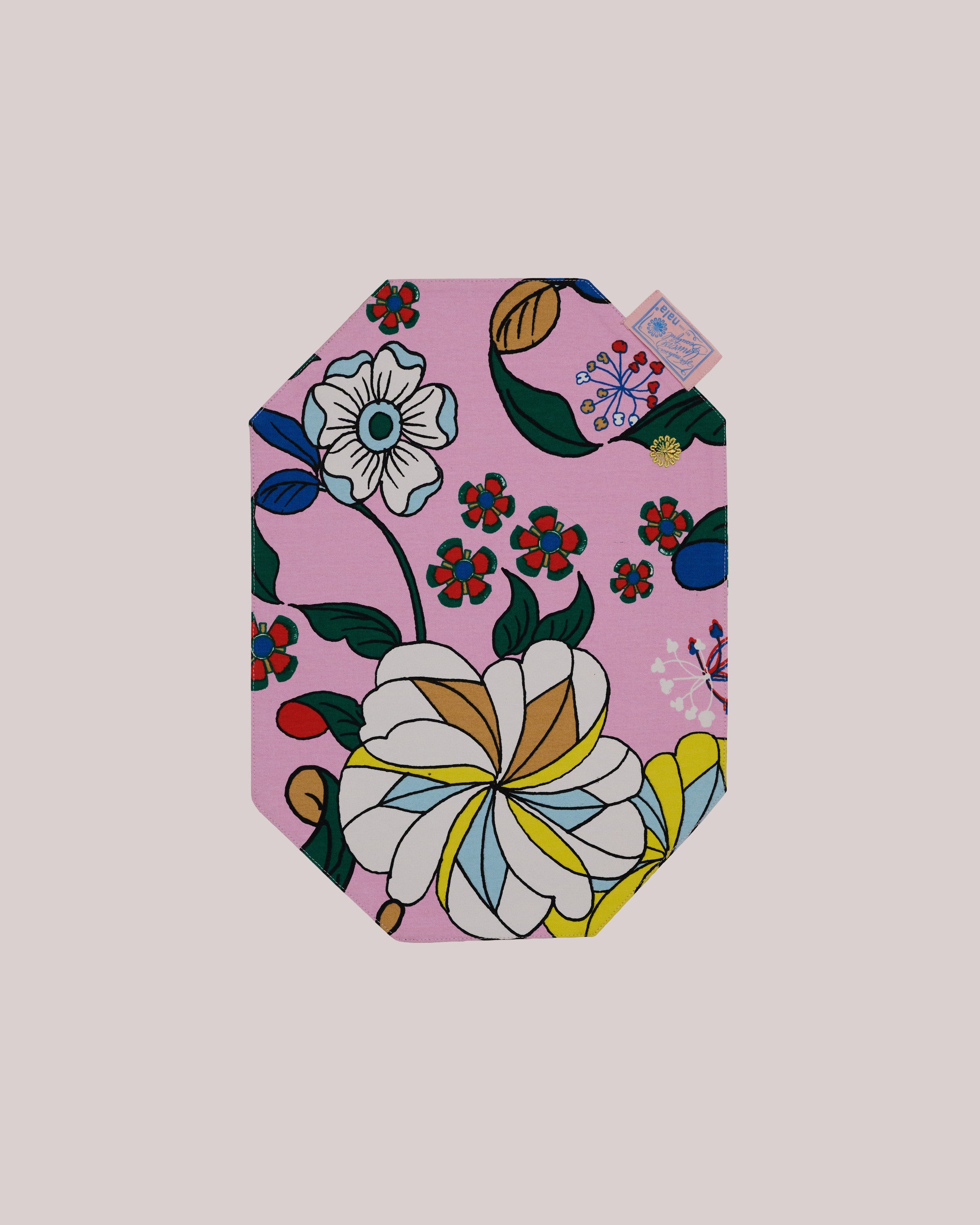 Rectangular Placemat - Bunga Raya Pink