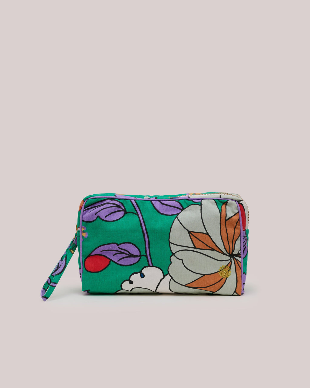 Toiletries Pouch - Bunga Raya Green