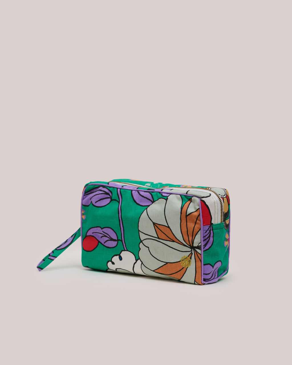 Toiletries Pouch - Bunga Raya Green