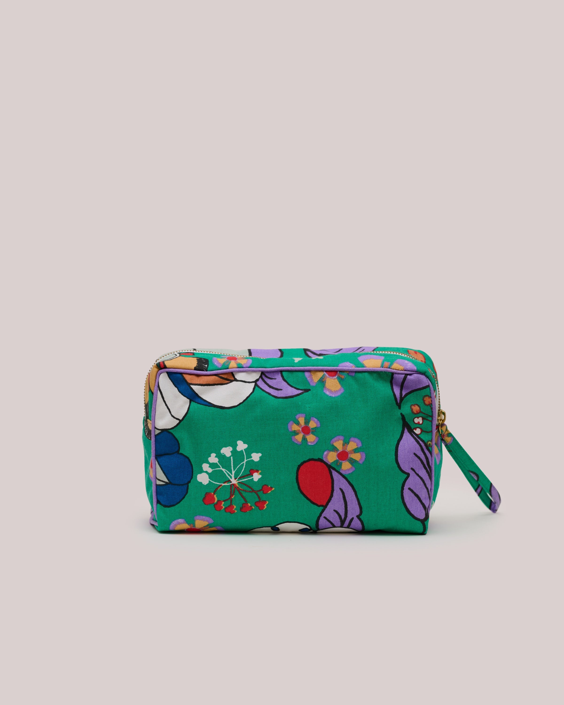 Toiletries Pouch - Bunga Raya Green