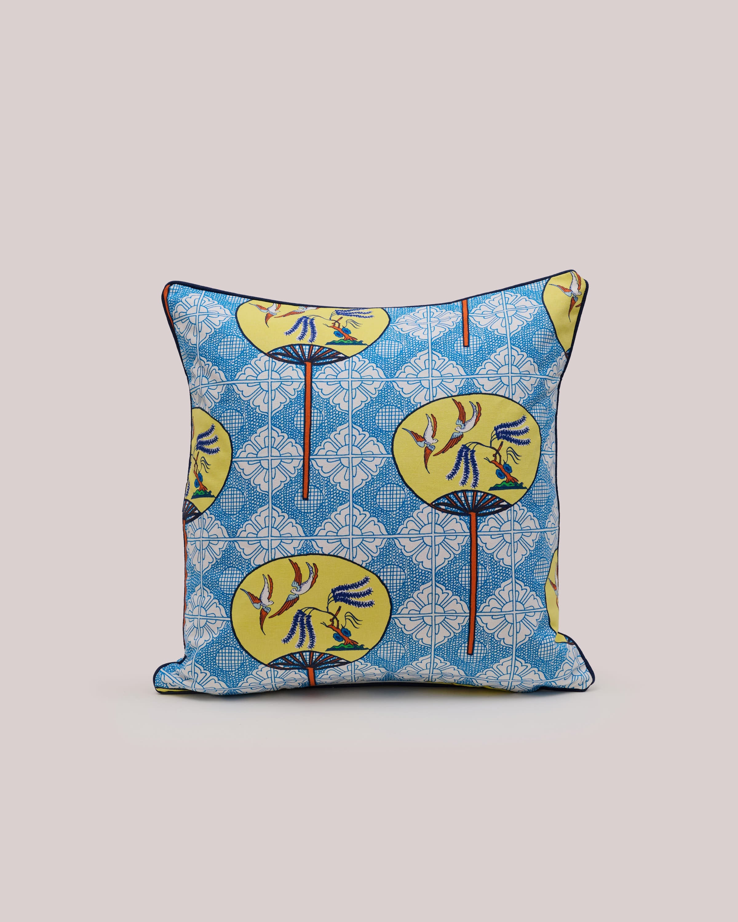 Square Cushion - Fan Yellow