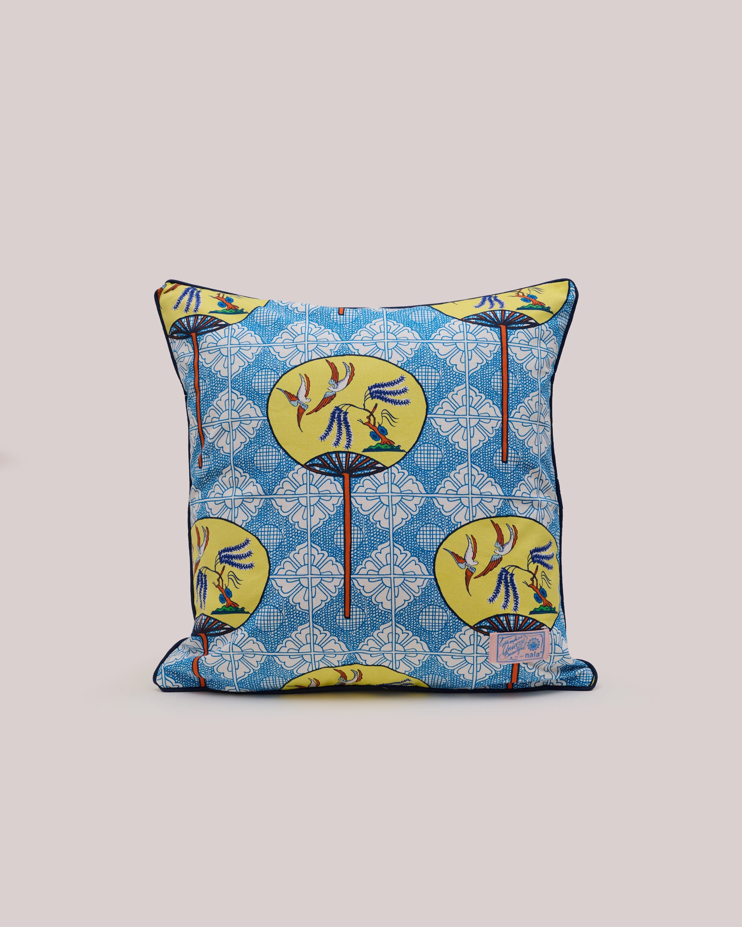 Square Cushion - Fan Yellow