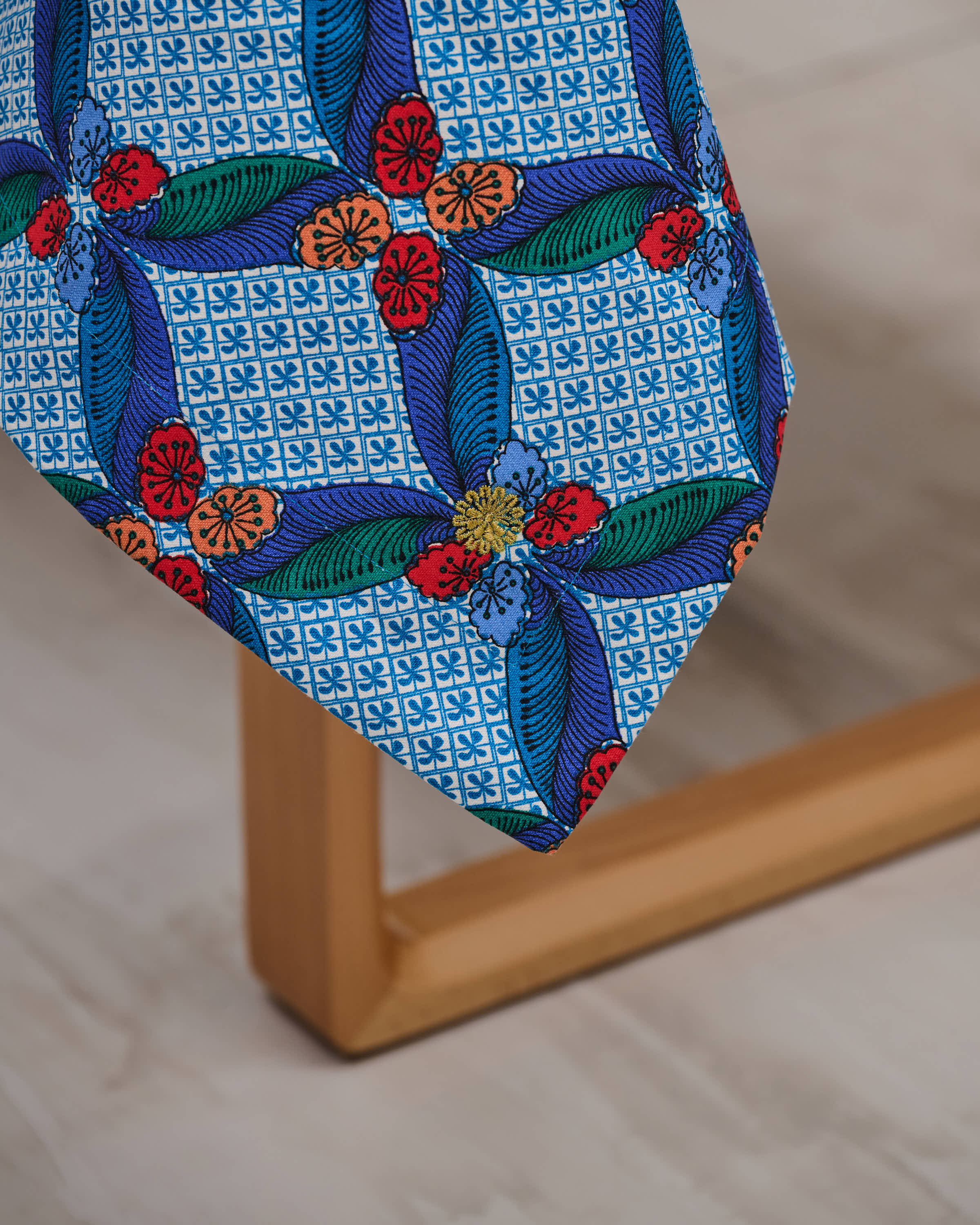 Square Table Cloth - Seal The Deal Blue