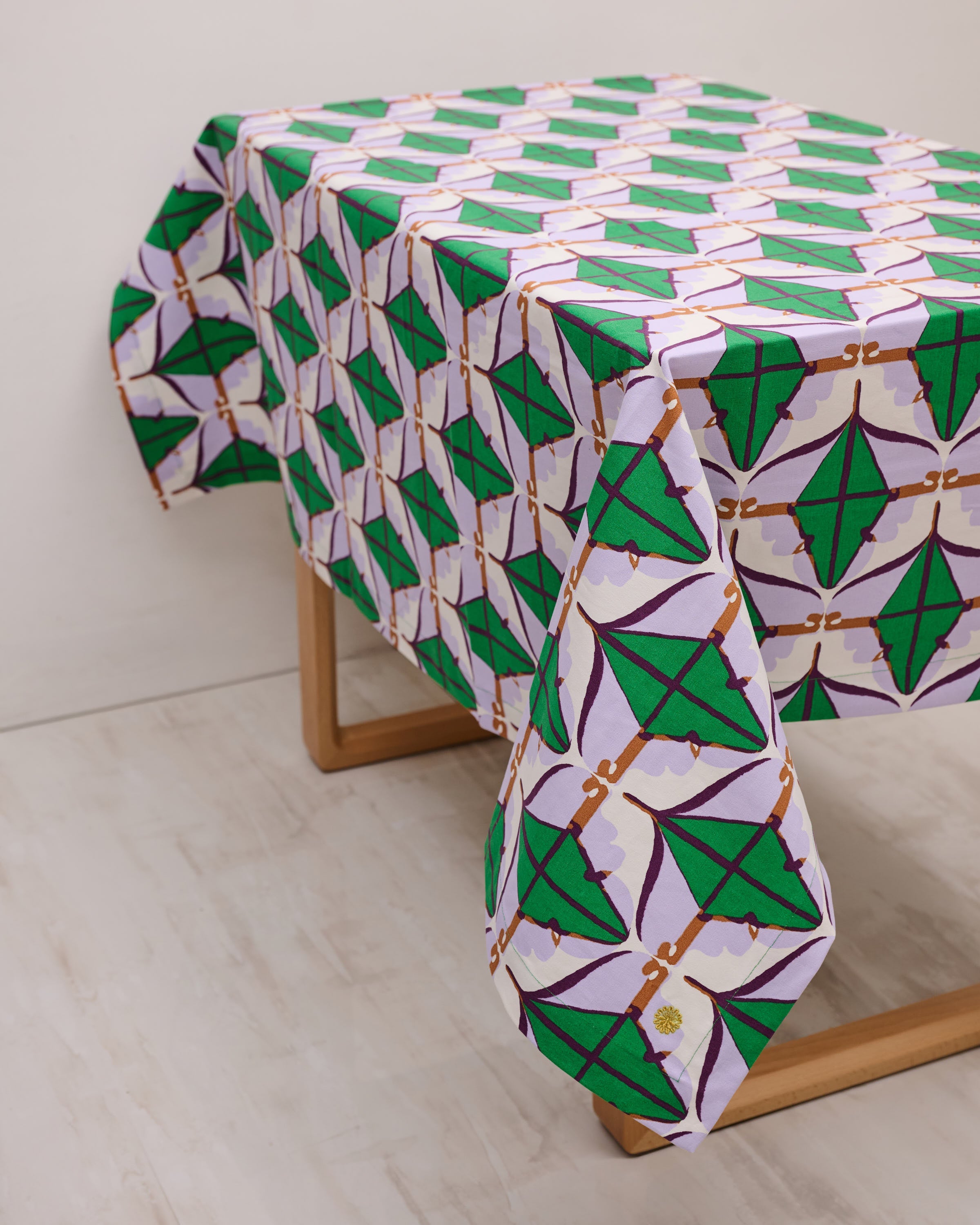 Square Table Cloth - Diamond Lilac