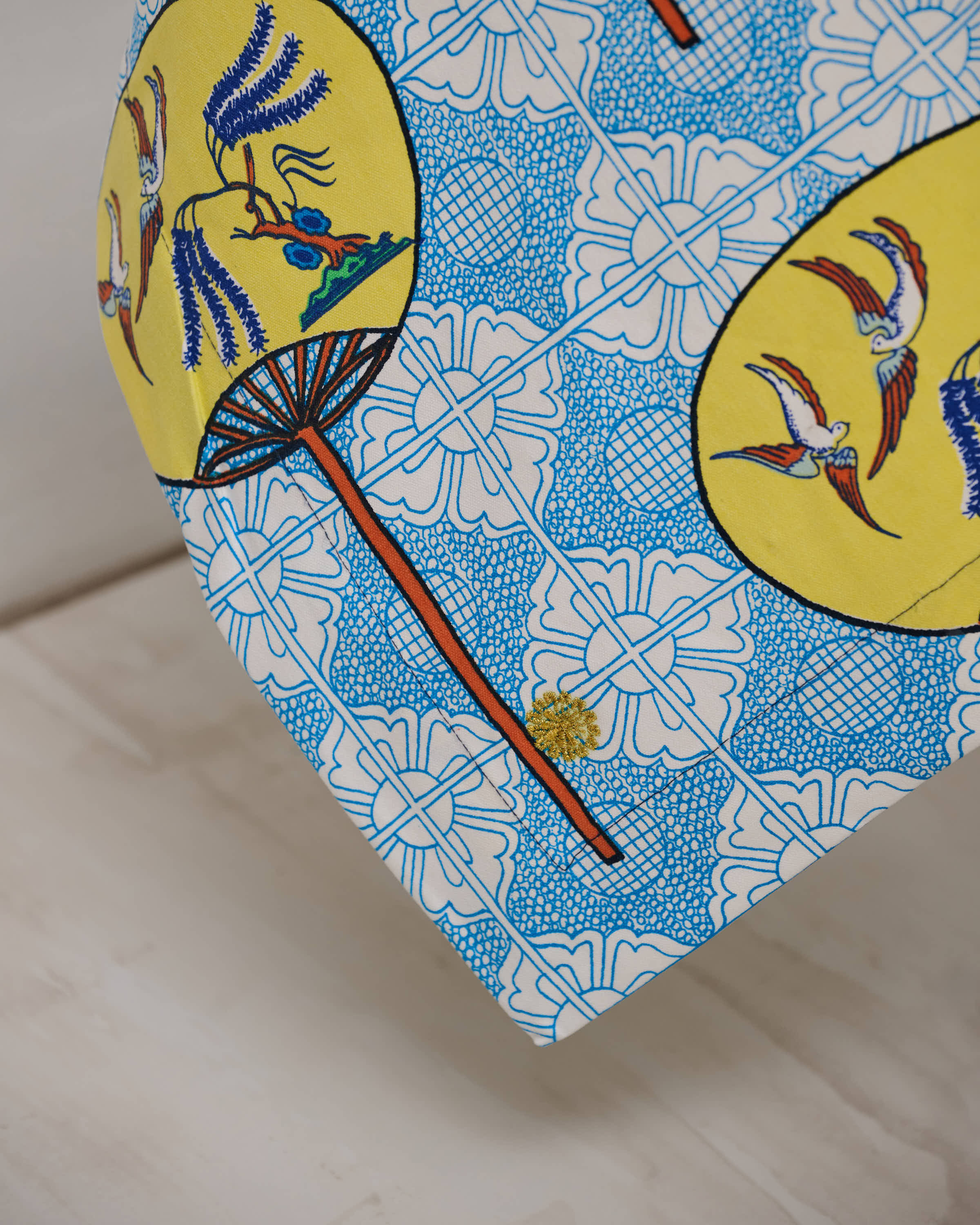 Large Table Cloth - Fan Yellow