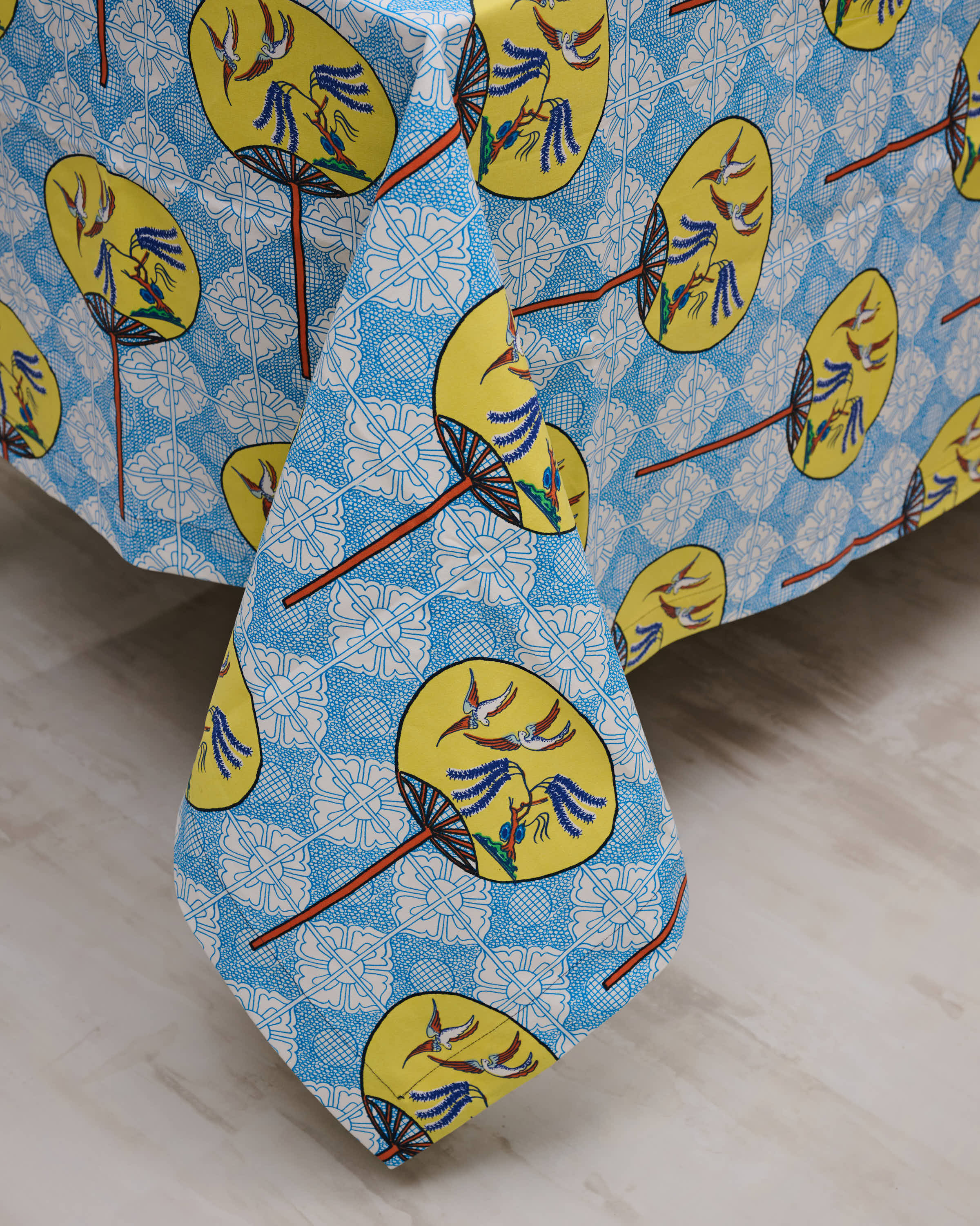 Large Table Cloth - Fan Yellow
