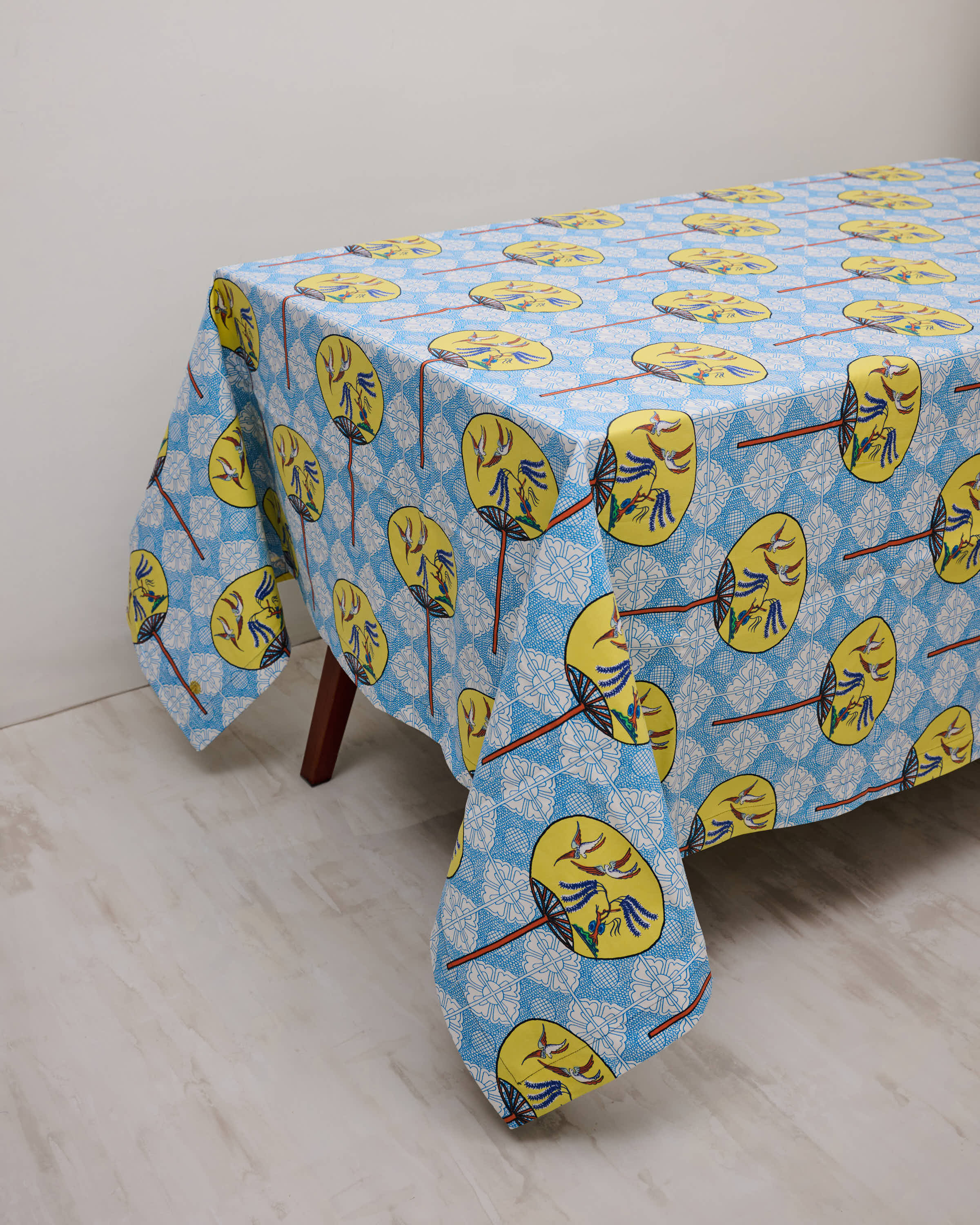 Large Table Cloth - Fan Yellow