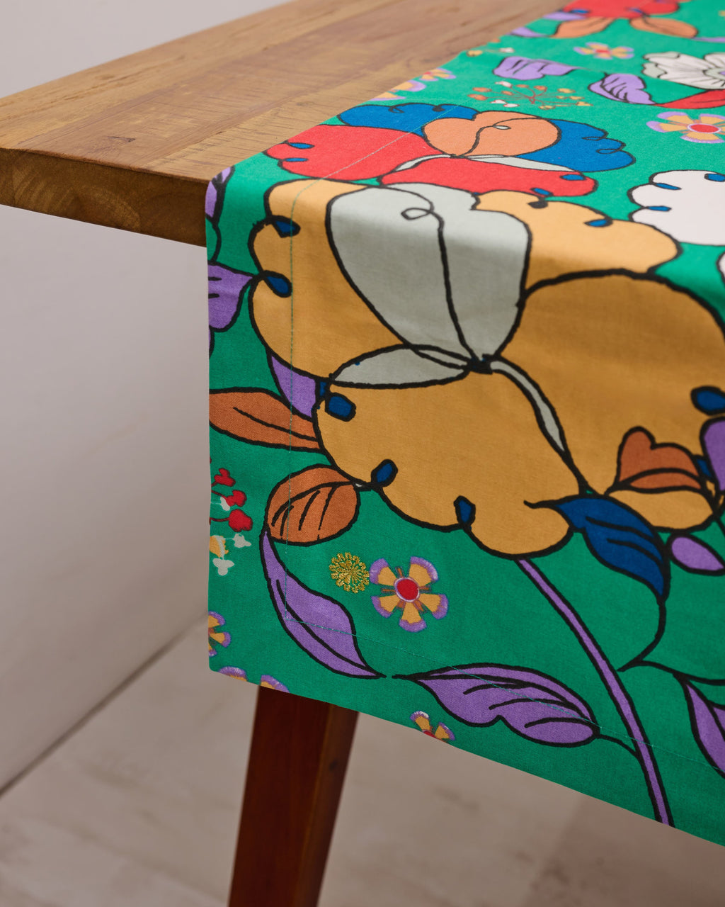 Table Runner - Bunga Raya Green